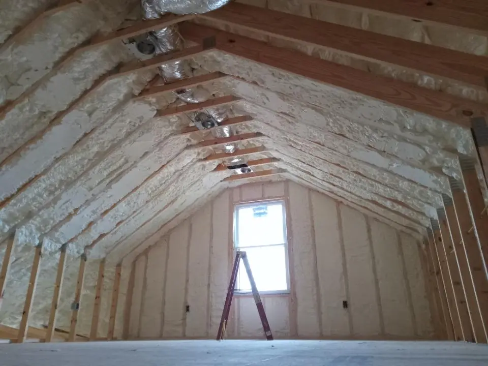 Spray foam roofing application for Crawl Space Insulation project in Lower Paxton